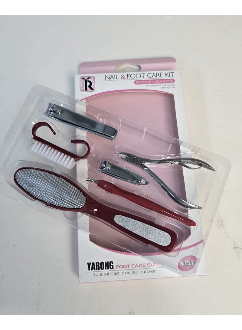 يورنج مجموعة أدوات العنايةبالأظافر و بالقدم الاحترافية من 6 قطع - Image 1