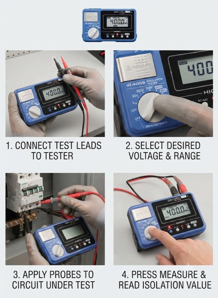Hioki Digital Insulation Tester - IR4056-20 - Image 2