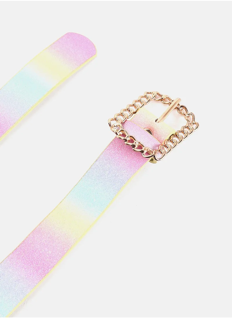 Haute Sauce Pink Printed Belt