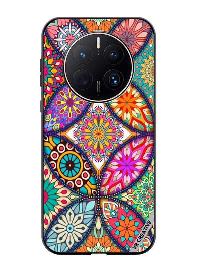 VR CREATIVE Protective Case Cover For Huawei Mate 50 Pro Mandala Design Multicolour - Image 1