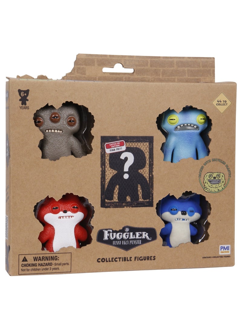 Fuggler Figure Collectible Deluxe 5-in-1 Pack, Assorted 1 Piece  (Style & Color May Vary) | Collectible Figure | Funny Ugly Monster | Cute Monster Doll - Image 1