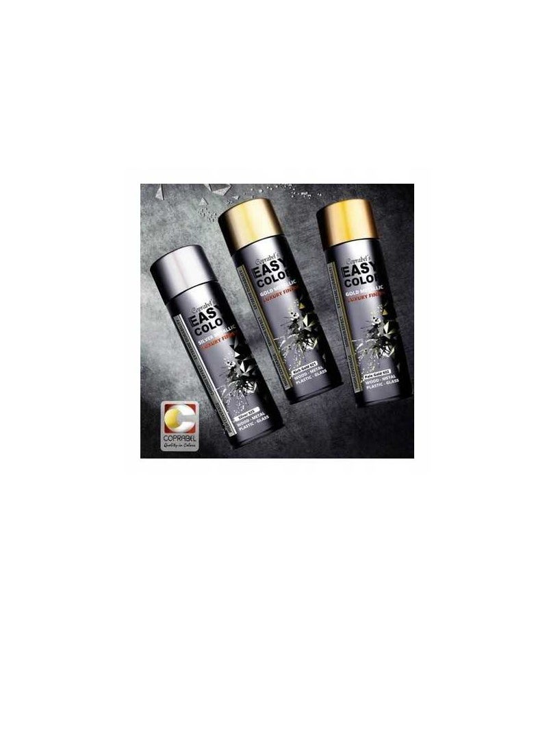 Coprabel Easy Color Gold Metallic Luxury Finishing Spray Paint - 400ml  - Image 1