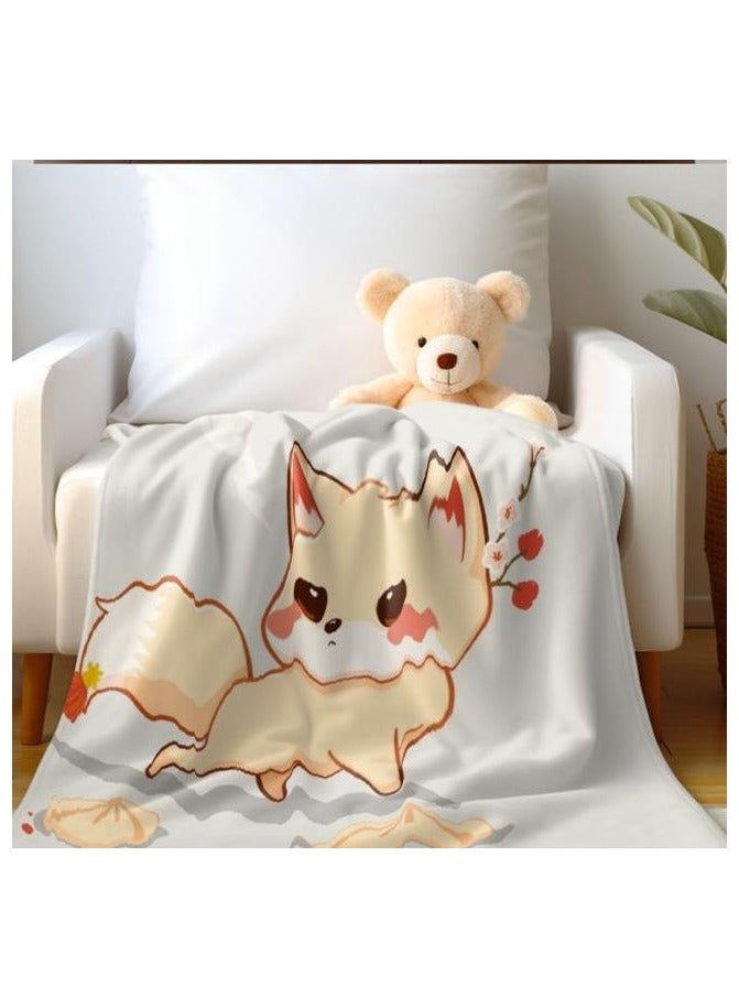 عام بطانية رقيقة من الفانيلا الكرتونية للأطفال أو الطلاب (دافئة ومريحة ومناسبة للنوم والألعاب) 100 سم * 150 سم - 106 - Image 5