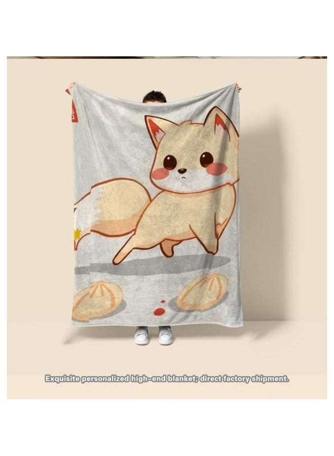 عام بطانية رقيقة من الفانيلا الكرتونية للأطفال أو الطلاب (دافئة ومريحة ومناسبة للنوم والألعاب) 100 سم * 150 سم - 106 - Image 3