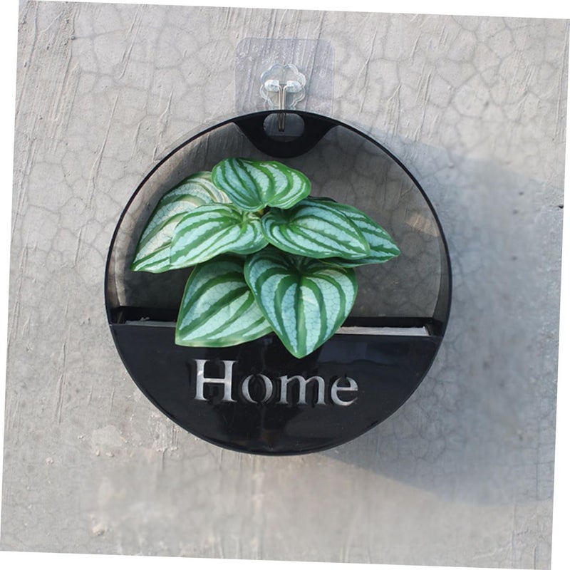 Wall Mounted Planter with Drainage Plastic Hanging Flower Pot for Indoor Balcony Succulents - Image 5