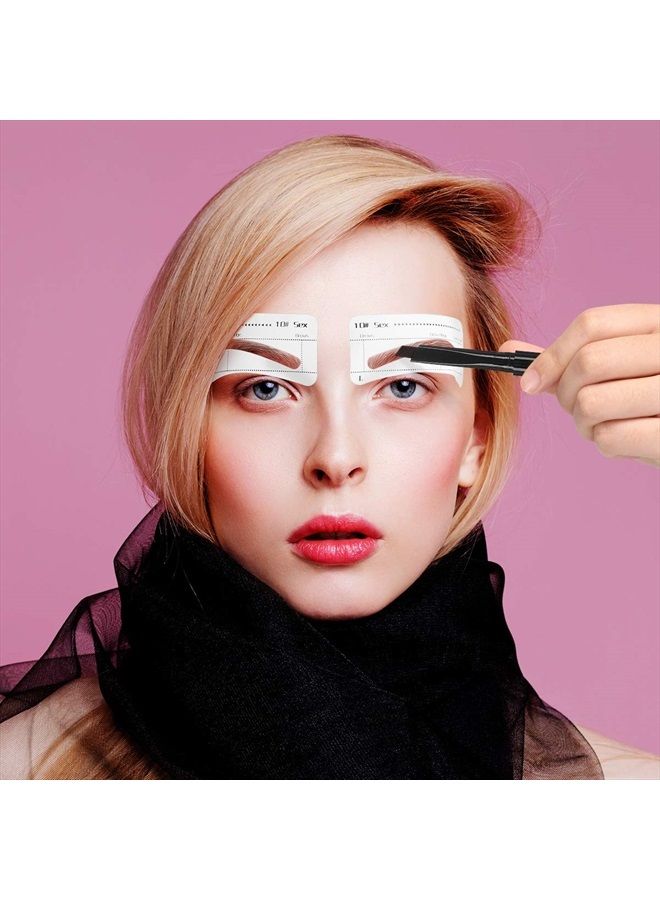 Frcolor قوالب حواجب فركلور 10 قطع لاصقة لتشكيل الحواجب أدوات تجميل لعمل الحواجب بنفسك - Image 4