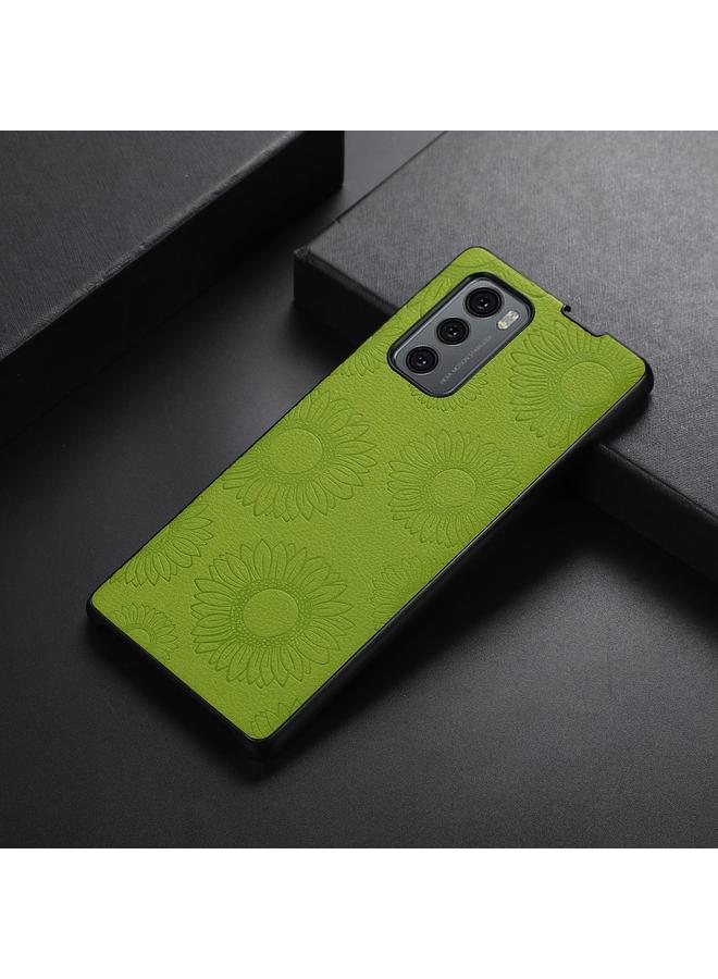 S-TOP Case For LG Wing 5G Sunflower Pattern PU+TPU+PC Shockproof Phone Case - Image 1