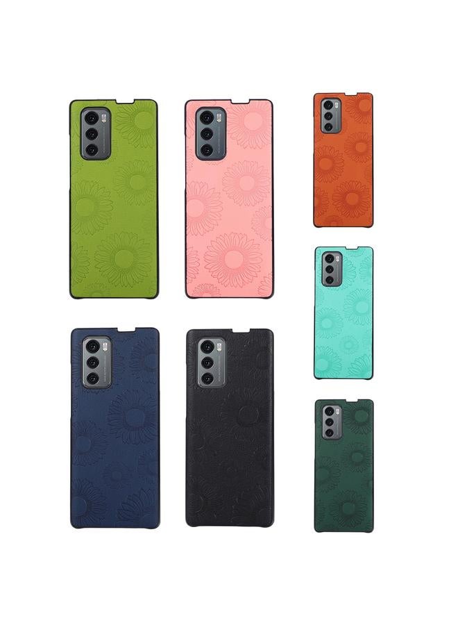 S-TOP Case For LG Wing 5G Sunflower Pattern PU+TPU+PC Shockproof Phone Case - Image 3