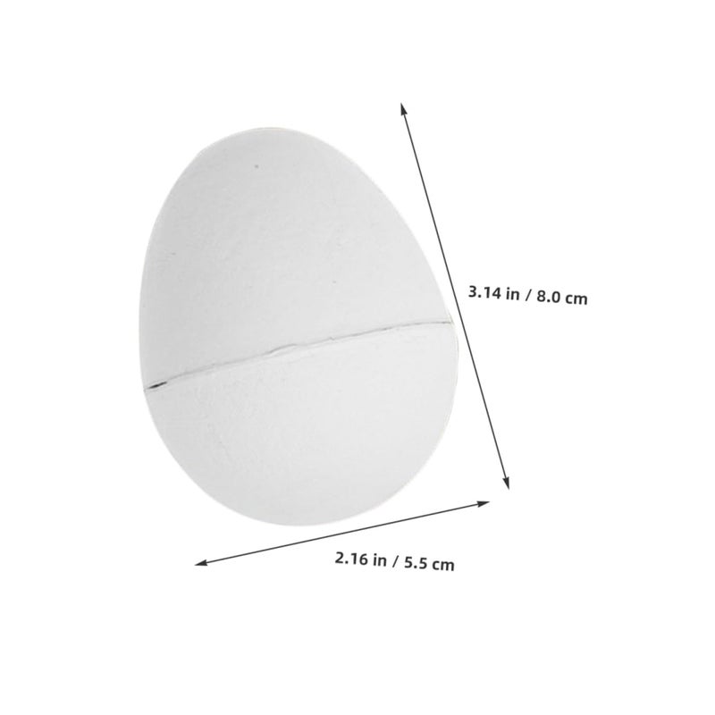Khaki DIY Painting Eggs 10pcs Blank Colorable Easter Crafts for Kids Family Fun Activity - Image 3