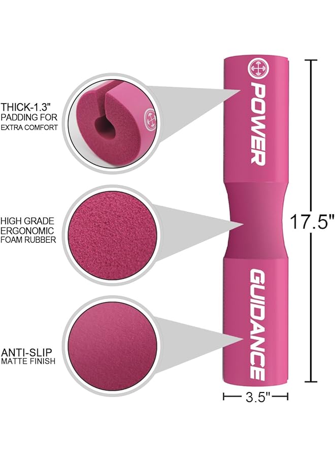 POWER GUIDANCE Barbell Squat Pad Neck & Shoulder Protective Pad Great For Squats Lunges Hip Thrusts Weight Lifting & More Fit Standard And Olympic Bars Perfectly  - Image 3