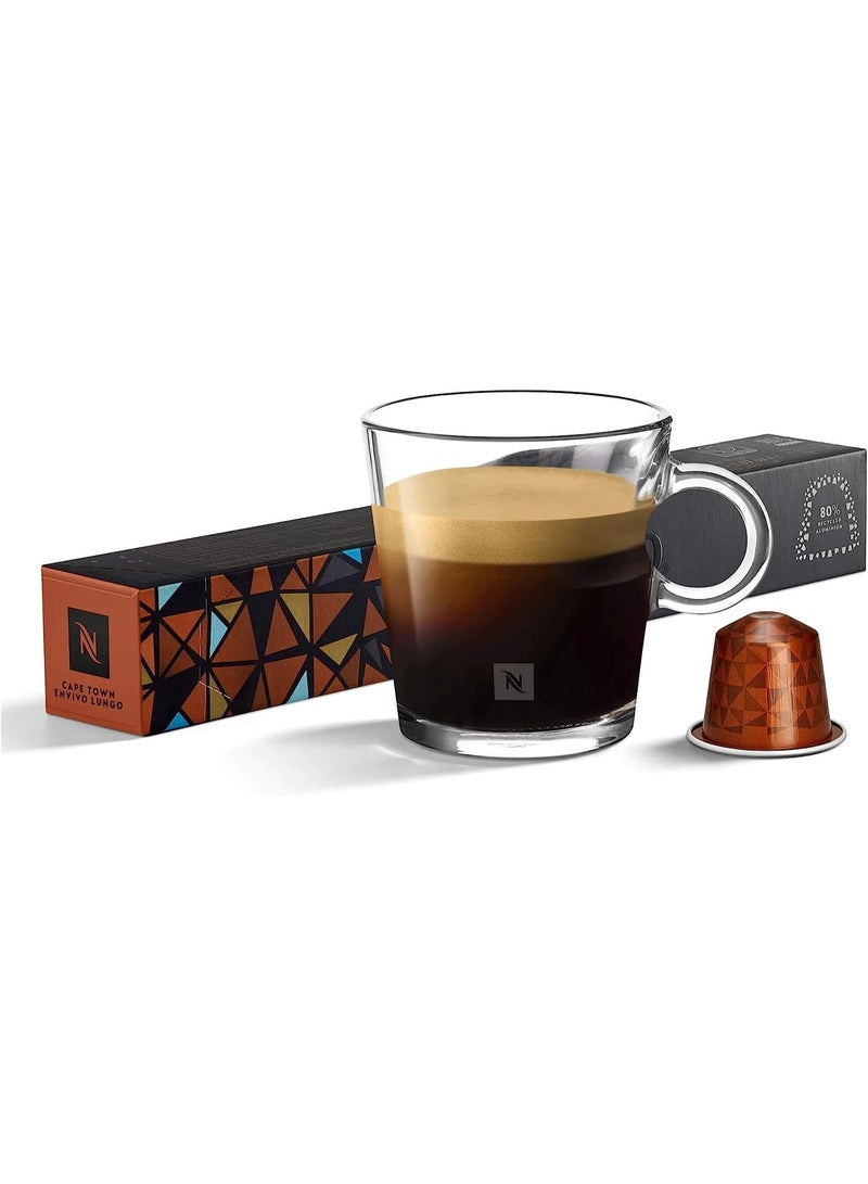 Nespresso World Explorations Lungo Variety Pack – Bold & Balanced City Blends – 50 OriginalLine Capsules - Image 2
