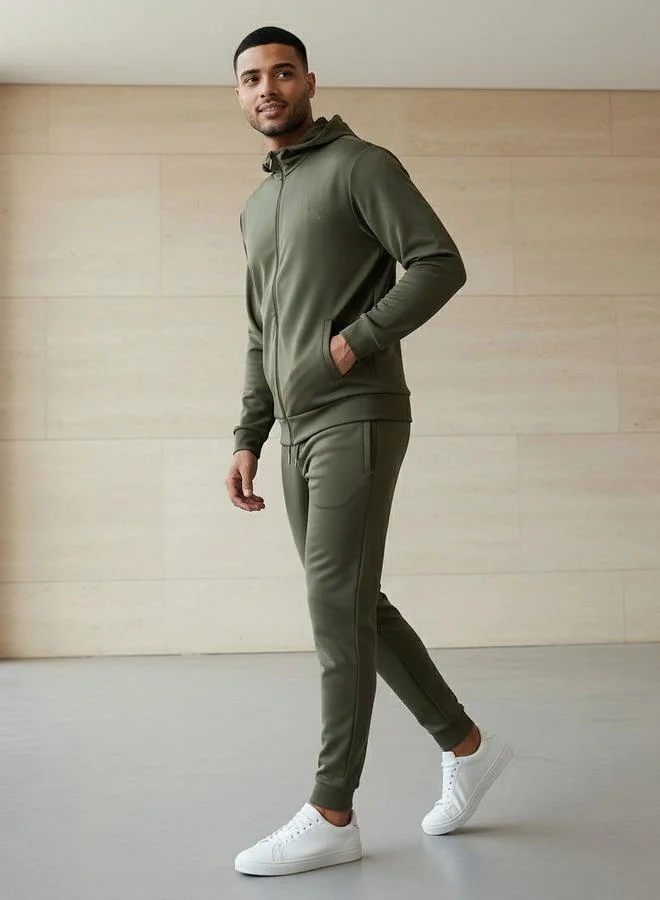 آكتف Men Performance Zip Through Hooded Jacket