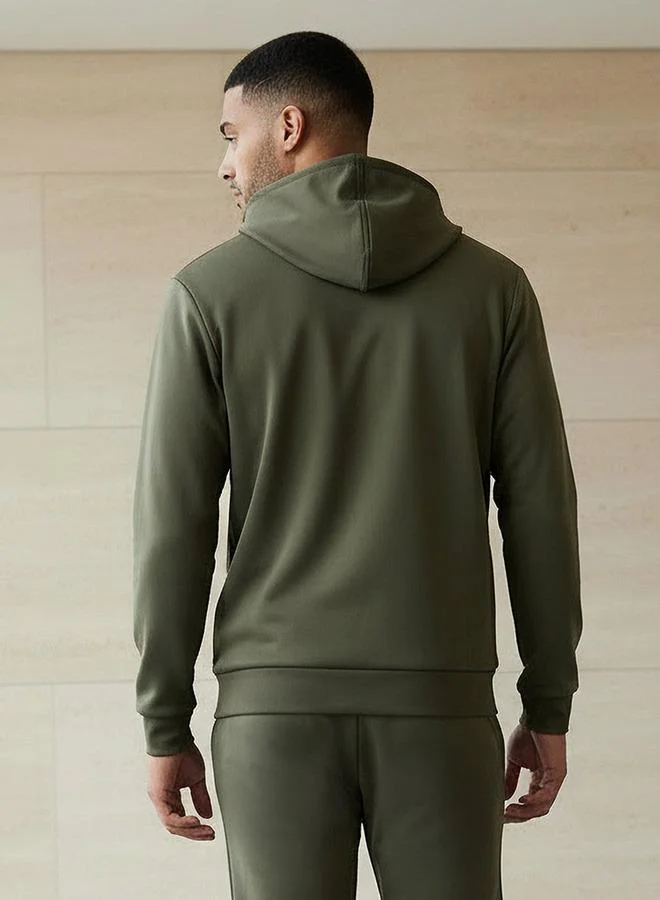Splash Active Green Men Performance Zip Through Hooded Jacket for Men | Best Price UAE