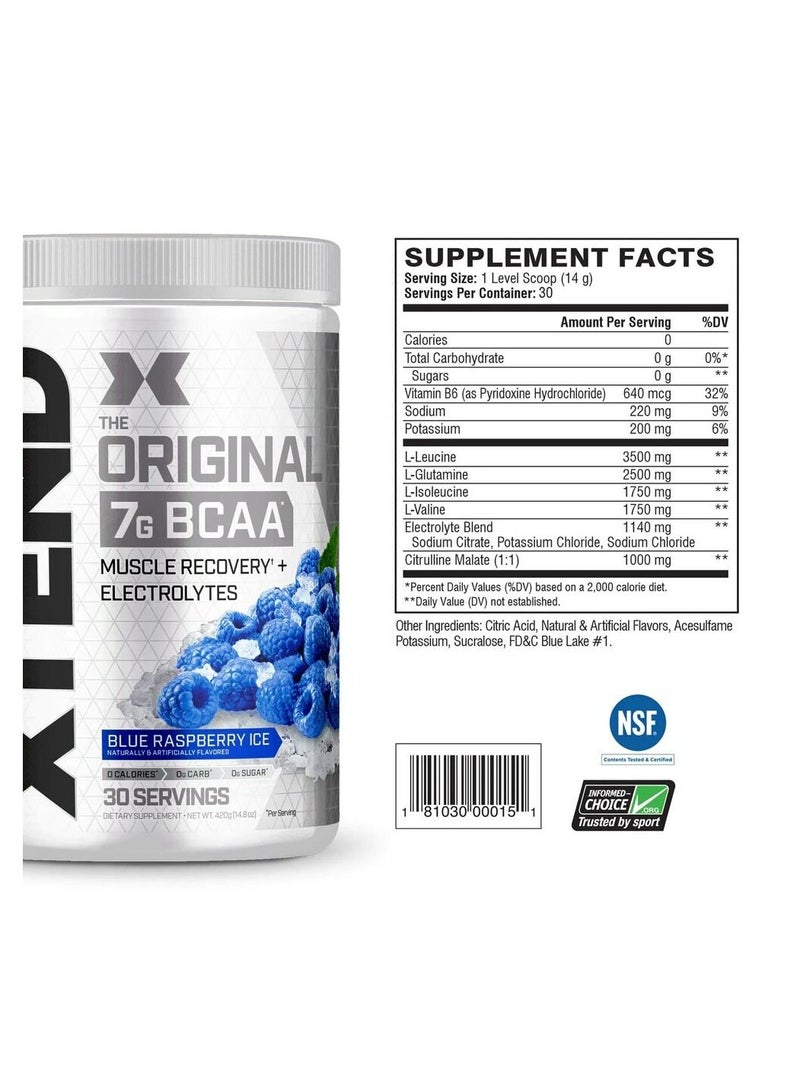 اسكتيند Xtend BCAAs مكمل نمو العضلات - التوت الأزرق - 30 حصة - Image 2