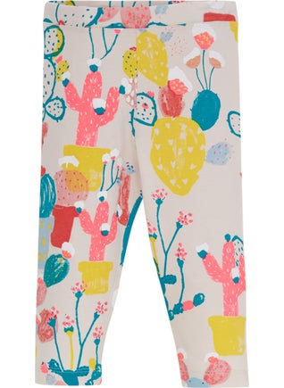 Lovetti Spring Cactus Girls Patterned Knee-Length Capri 
