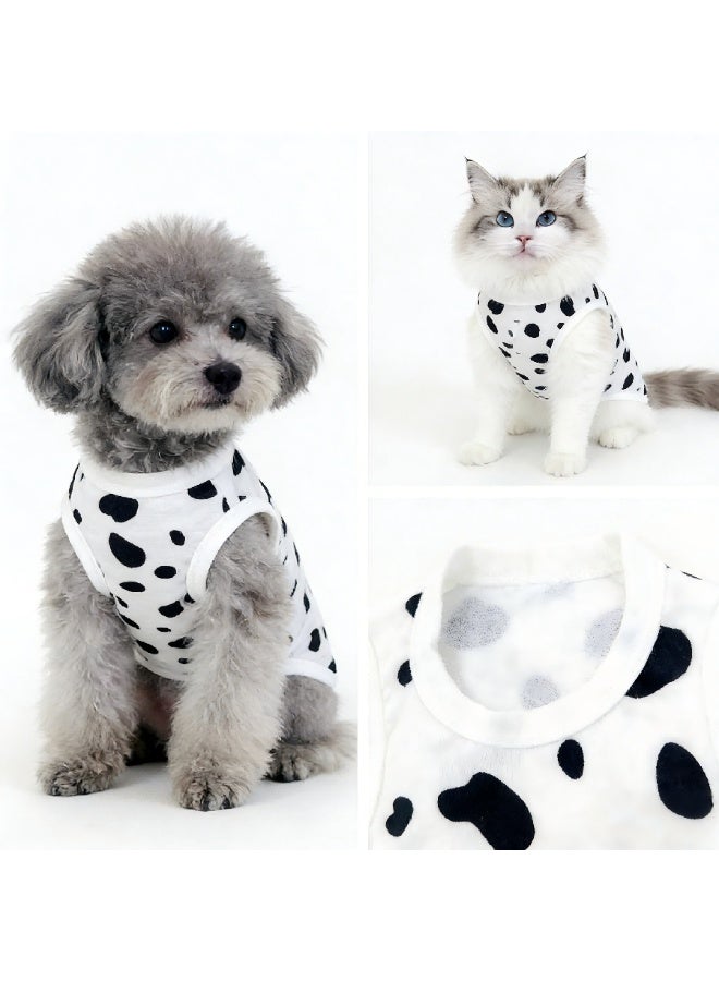 Polka Dot Pet Spay Suit L, Anti Licking Recovery Suit for Cats and Small Dogs, Soft Breathable Surgical Recovery Clothes, Abdominal Wound Protection Collar Alternative - Image 1