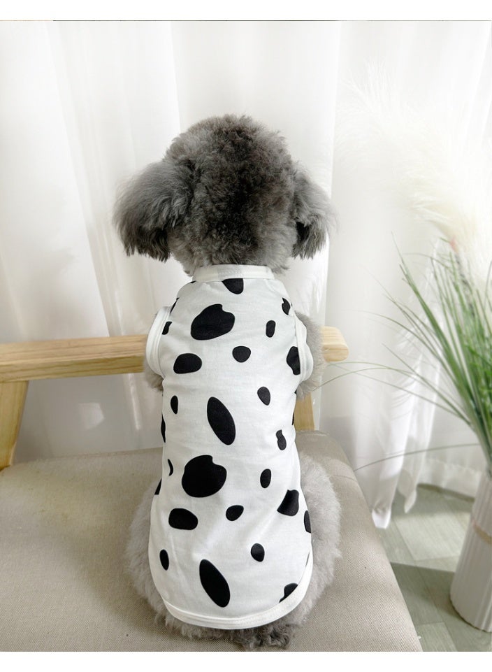 Polka Dot Pet Spay Suit L, Anti Licking Recovery Suit for Cats and Small Dogs, Soft Breathable Surgical Recovery Clothes, Abdominal Wound Protection Collar Alternative - Image 2