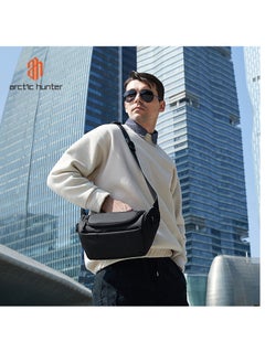 ARCTIC HUNTER Crossbody Waist Belt Bag Anti-Theft Water Repellent Chest Bag for Men Women on Shopping Travel Office Hiking Y00565 Black  - Image 2