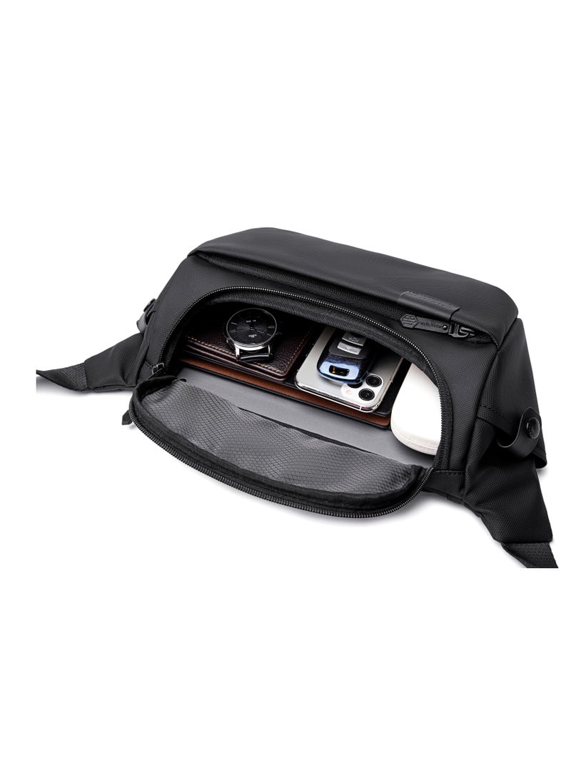 ARCTIC HUNTER - Crossbody Waist Belt Bag Anti-Theft Water Repellent Chest Bag for Men Women on Shopping Travel Office Hiking Y00565 Black - Image 1