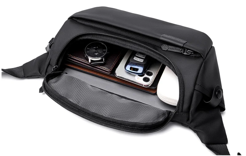 Arctic Hunter Black Crossbody Waist Belt Bag Anti-Theft Water Repellent Chest Bag for Men Women on Shopping Travel Office Hiking, Y00565, Black  | Best Price UAE