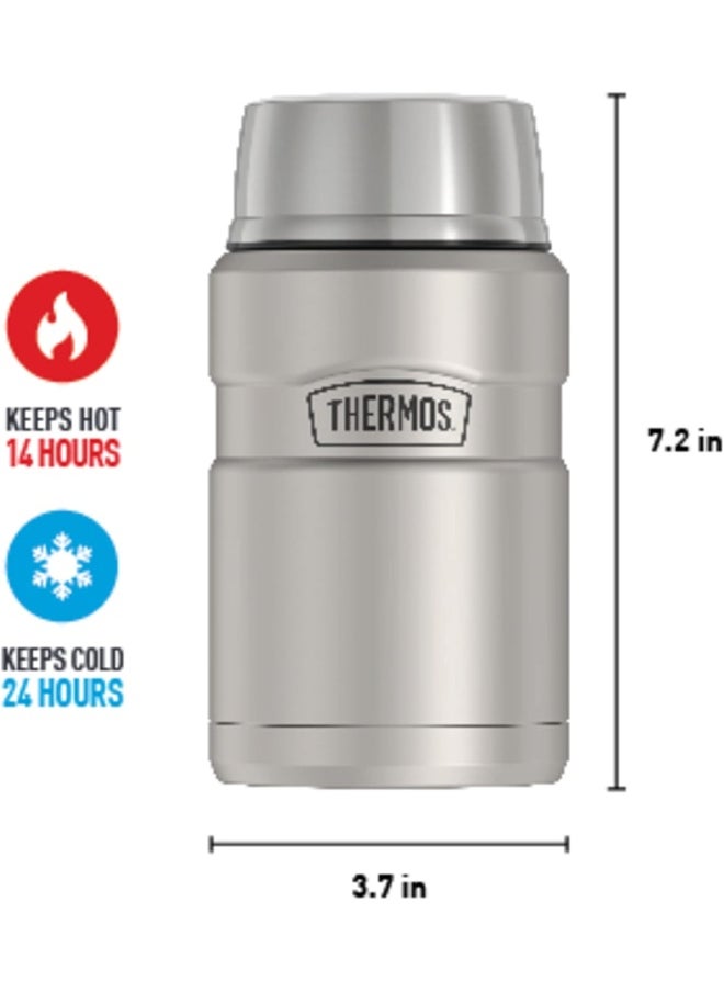 THERMOS THERMOS STAINLESS STEEL VACUUM INSULATED STEEL JAR 710 ML, SK3020MS, INSULATED FOOD JAR, LUNCH BOX, STORAGE CONTAINER, THERMAL FLASK FOR TRAVEL  - Image 5