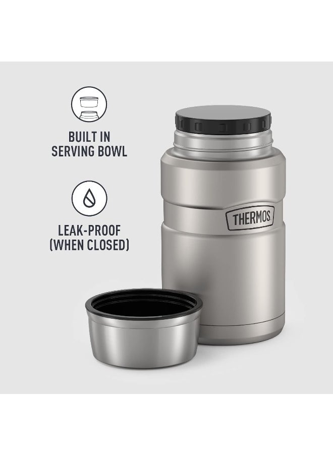 THERMOS THERMOS STAINLESS STEEL VACUUM INSULATED STEEL JAR 710 ML, SK3020MS, INSULATED FOOD JAR, LUNCH BOX, STORAGE CONTAINER, THERMAL FLASK FOR TRAVEL  - Image 4