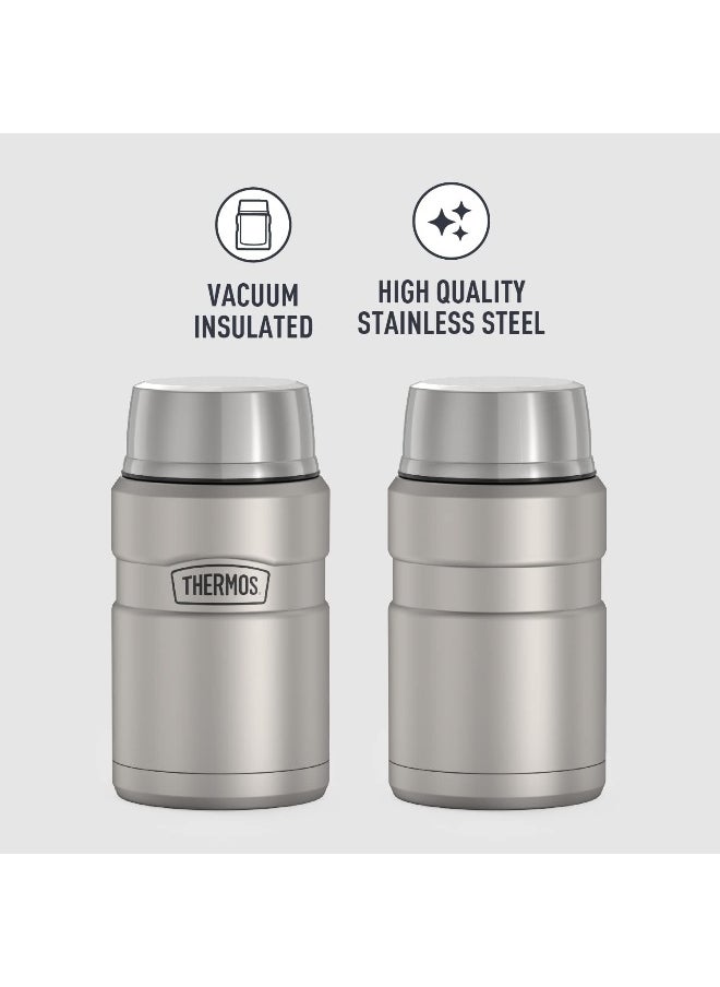 THERMOS THERMOS STAINLESS STEEL VACUUM INSULATED STEEL JAR 710 ML, SK3020MS, INSULATED FOOD JAR, LUNCH BOX, STORAGE CONTAINER, THERMAL FLASK FOR TRAVEL  - Image 2