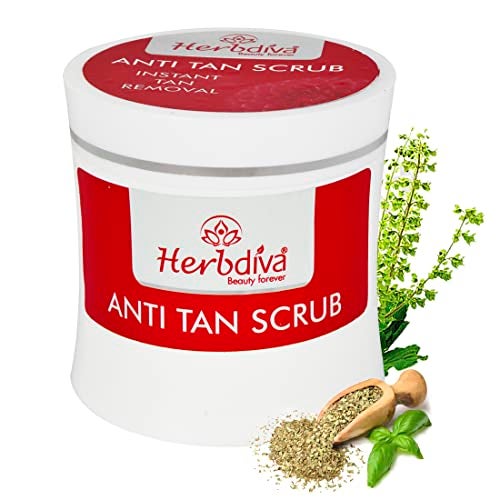 Herbdiva Anti Tan Face Scrub 250ML | Enriched With Clove Oil & Milk Protein | For Instant Tan Removal, Beauty Forever - Image 2