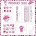 Cholemy 168 Pcs Western Cowgirl Party Favors Supplies Disco Cowgirl Stickers Stamps Pencils Erasers Mini Notebooks Rulers with Opp Bags for Western Hot Pink Rodeo Party Favors Birthday Supplies Decor - Image 4