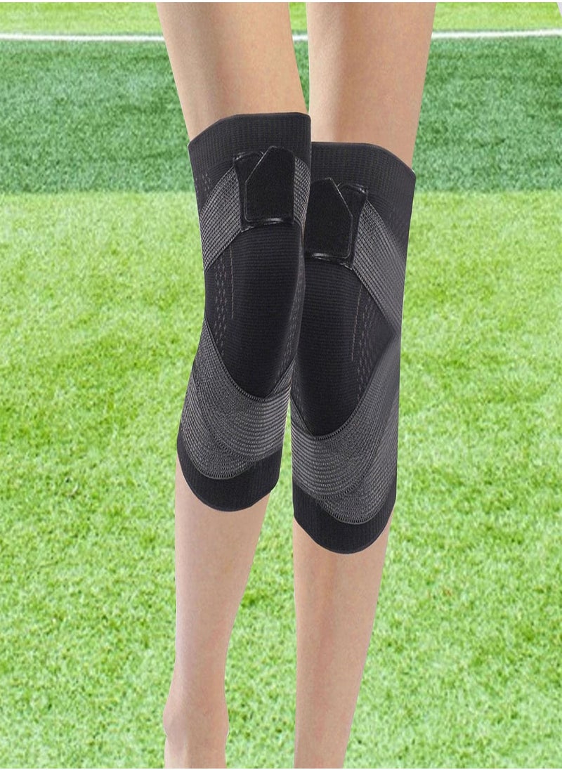 GGOOT - Running Knee Brace,Running Fitness Knee Braces | Elastic Knee Pads Support Fitness Gear, Basketball Volleyball Brace Protector Bandage - Image 1