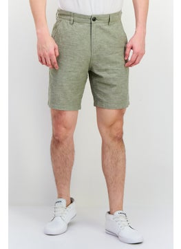 Jack Jones Men Heather Chino Shorts, Sage Green  - Image 1
