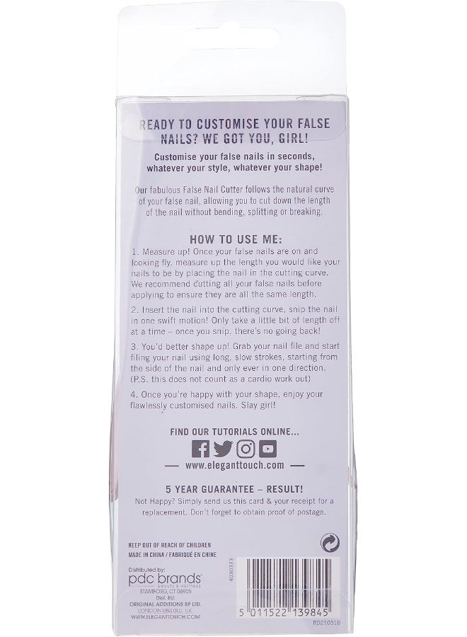 ELEGANT TOUCH (PACK OF 2)Professional False Nail Cutter - Image 4