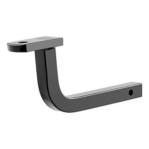 CURT 45015 Class 2 Trailer Hitch Ball Mount, Fits 1-1/4-Inch Receiver, 3,500 lbs, 3/4-Inch Hole, 5-Inch Rise, Gloss Black Powder Coat, MOUNT 8 - Image 1