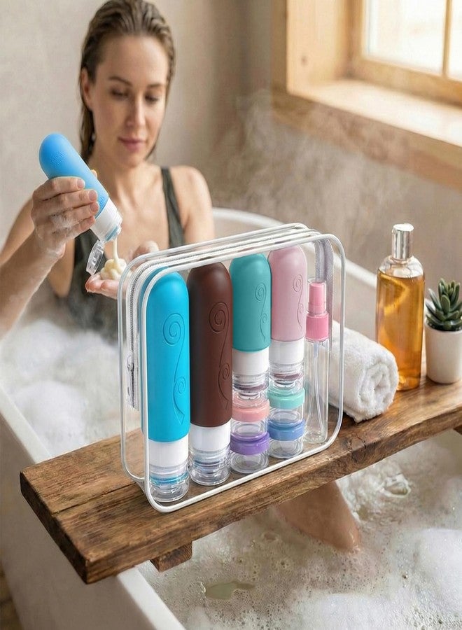 vodvob Travel Bottles Set - TSA Approved, Leak Proof, Silicone, Reusable, BPA Free - 16 Pack, 2oz 3oz - Image 3