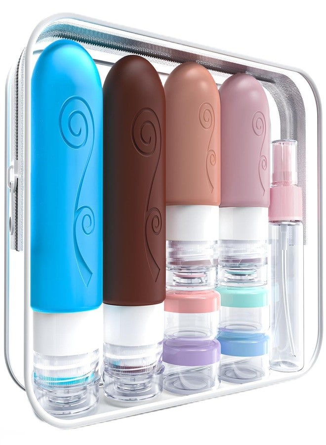 vodvob Travel Bottles Set - TSA Approved, Leak Proof, Silicone, Reusable, BPA Free - 16 Pack, 2oz 3oz - Image 1