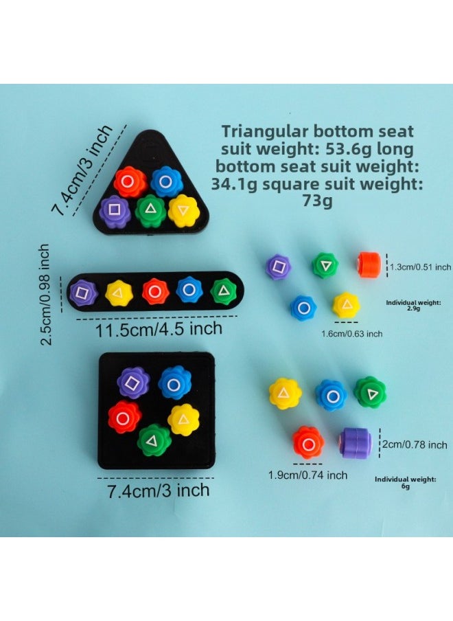 Explosions Grab Stones Classic Primary School Students Nostalgic Toy Game Suit Small Size Grab Stone Factory-Specifications:Mini Stone Box (set Of 5 Colors)  - Image 4