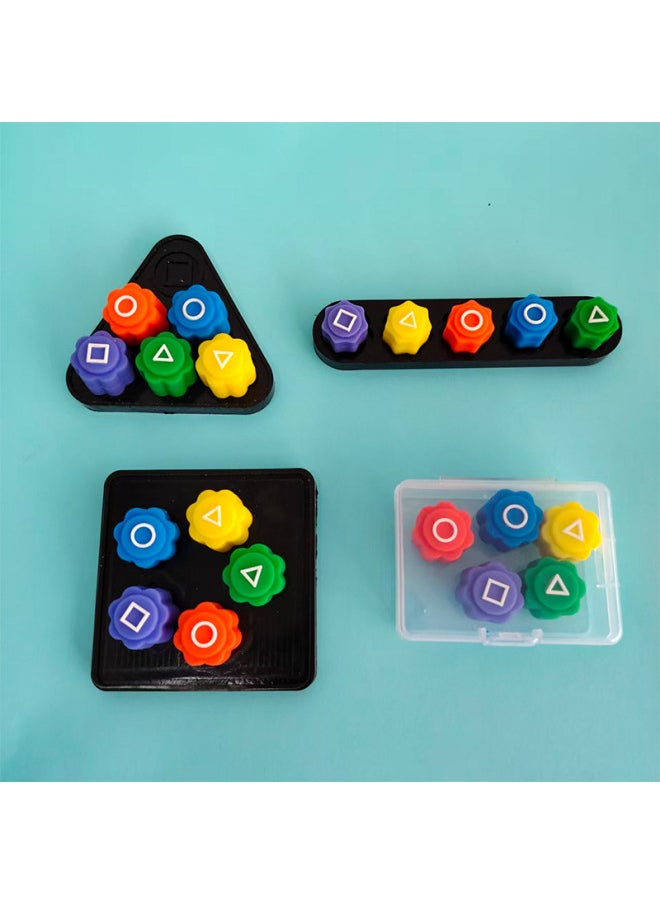 Explosions Grab Stones Classic Primary School Students Nostalgic Toy Game Suit Small Size Grab Stone Factory-Specifications:Mini Stone Box (set Of 5 Colors)  - Image 2