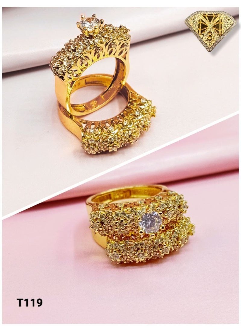 3Diamonds - Twins Gold Plated - Image 1