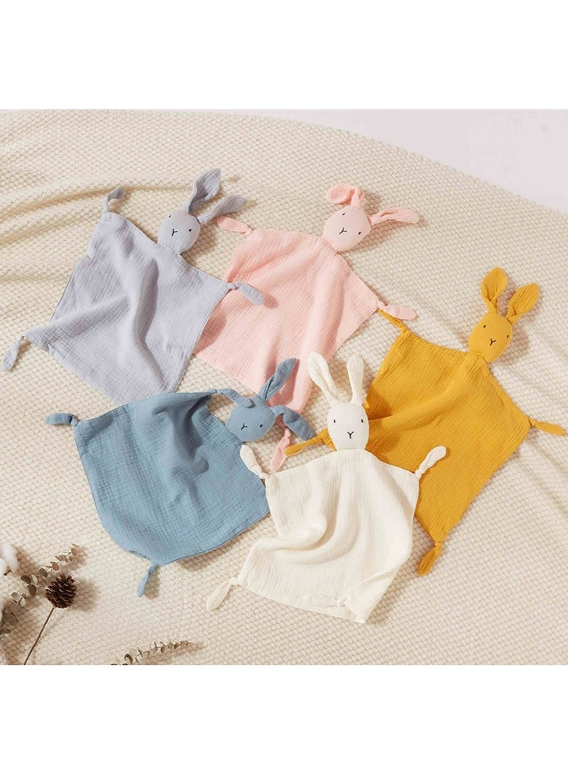 Gobell Baby Sleeping Aid Doll Pure Cotton Cloth Towel with Sensory Teether-Grey - Image 3