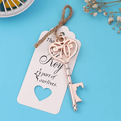Yuokwer 25 Pack 70 Shaped Key Bottle Openers - Gold 70th Birthday Party Favors & Decorations - Image 5
