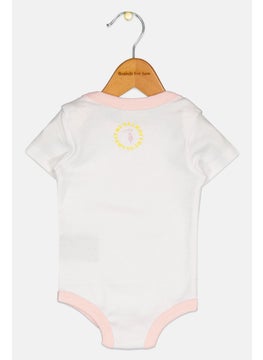 TRUSSARDI Toddlers Girl Graphic Print Short Sleeves Bodysuit, Multicolor  - Image 2