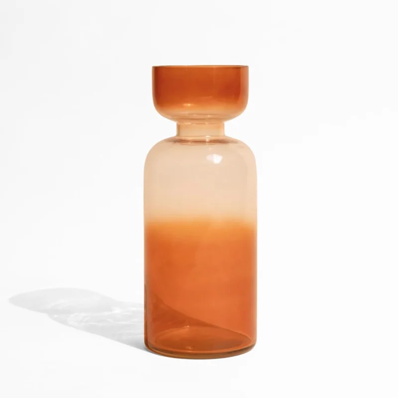 Muun Home Muun Home Grande Handblown Glass Vase for Flowers & Home Decor - Haze Brown Decorative Table Vase