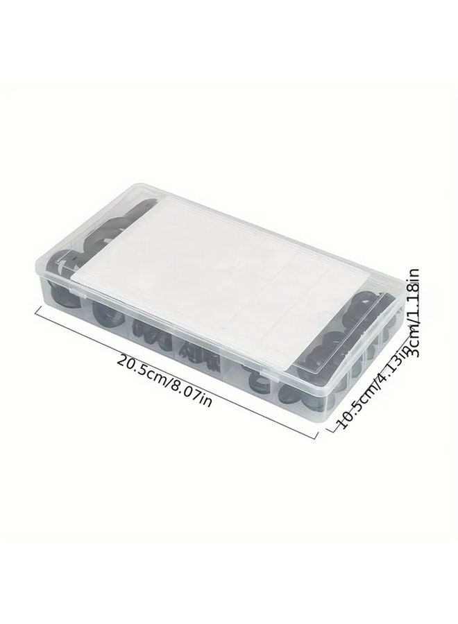 200pcs Rubber Wiring Blanking Grommet Kit Electrical Conductor Gasket Ring Set For Wire Plug And Cable Open Closed Type - Image 3