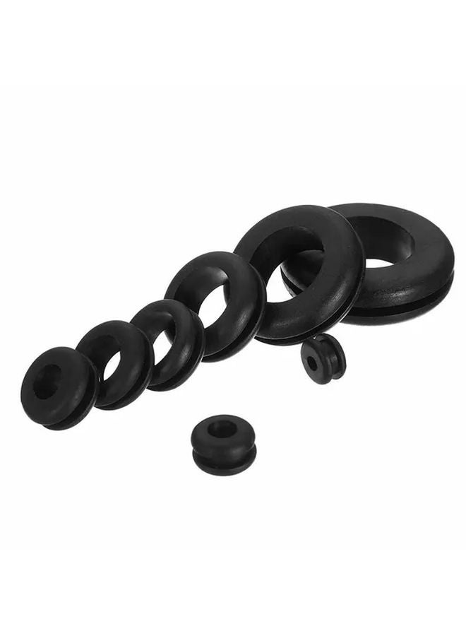 200pcs Rubber Wiring Blanking Grommet Kit Electrical Conductor Gasket Ring Set For Wire Plug And Cable Open Closed Type - Image 4