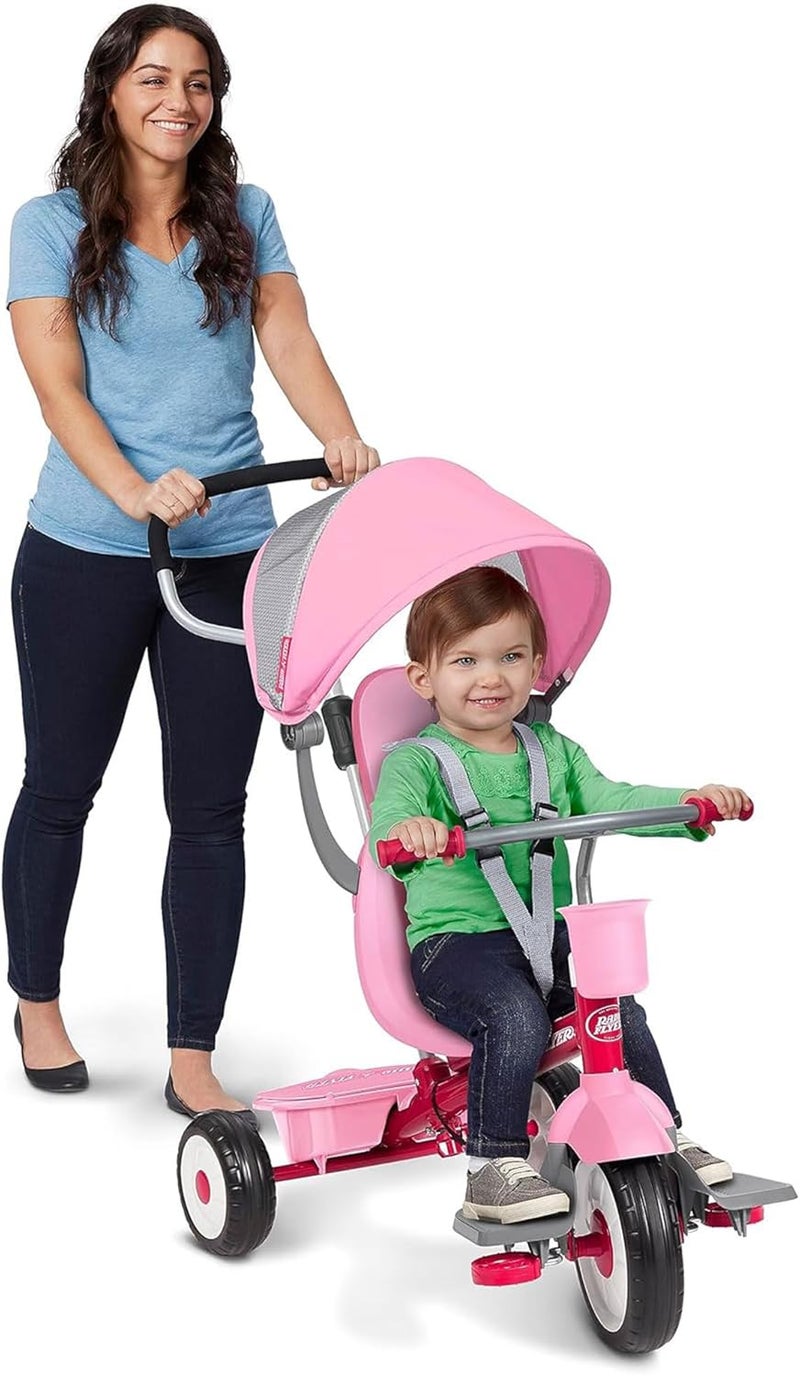 Radio Flyer Custom 4-in-1 Stroll N Trike, Pink - Image 5