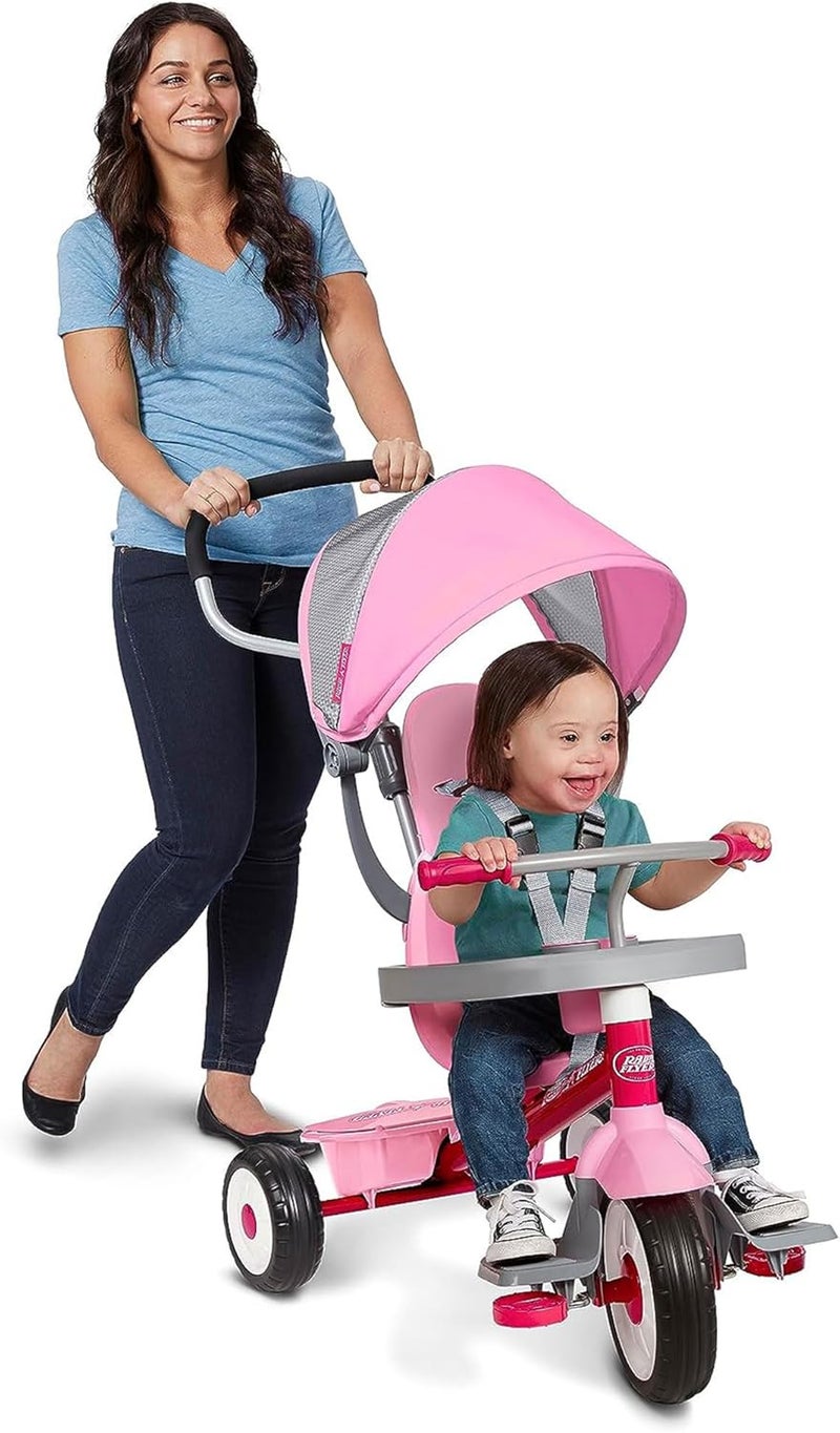 Radio Flyer Custom 4-in-1 Stroll N Trike, Pink - Image 4