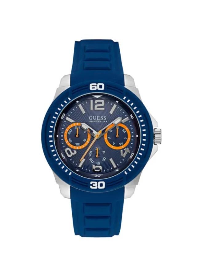 Guess Mens Multi dial Quartz Watch with Silicone Strap W0967G2 - Image 1