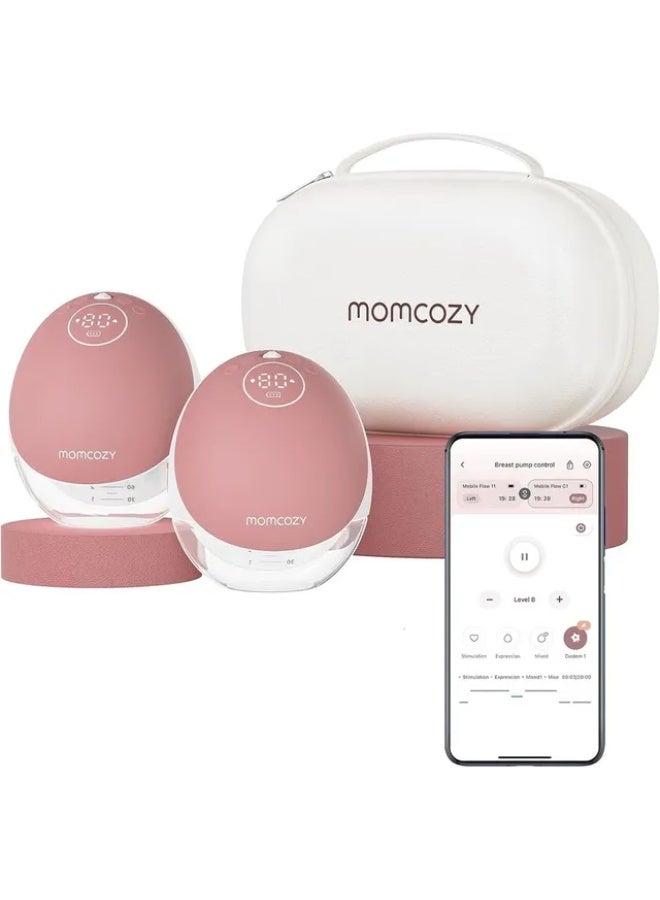 Momcozy M9 Breast Pump Double Electric Wearable - Image 1