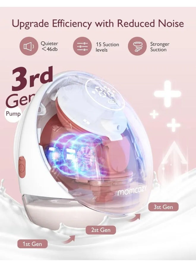 Momcozy M9 Breast Pump Double Electric Wearable - Image 2
