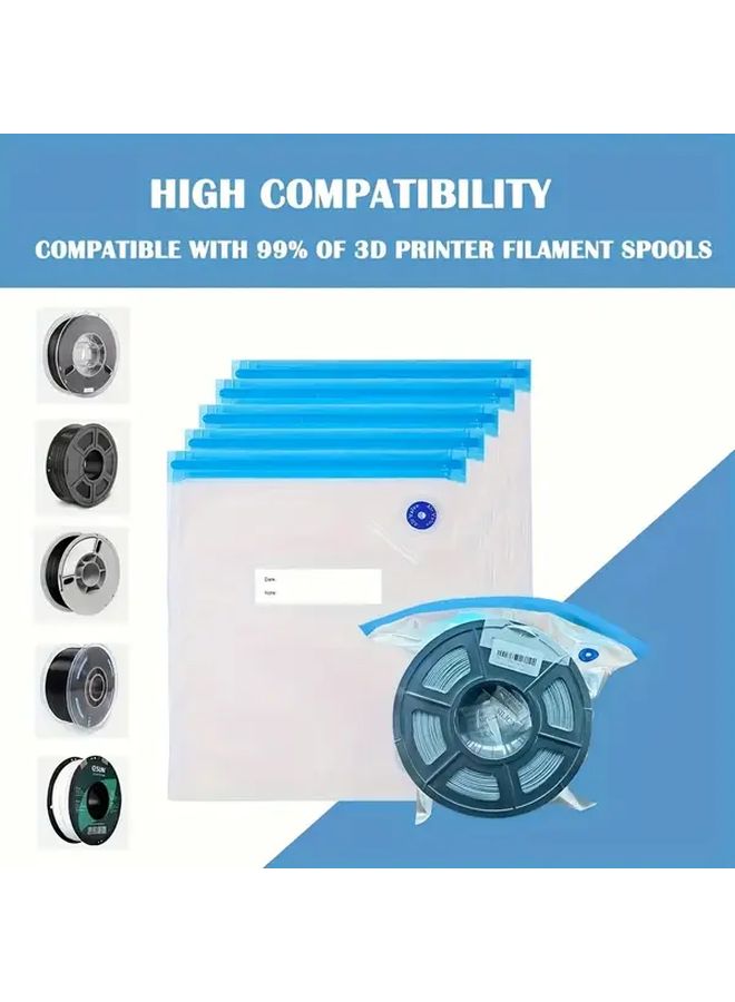 3D Filament Dryer Kit With 8 Vacuum Bags 1 Pump 4 Clips For PLA PETG TPU Storage - Image 5